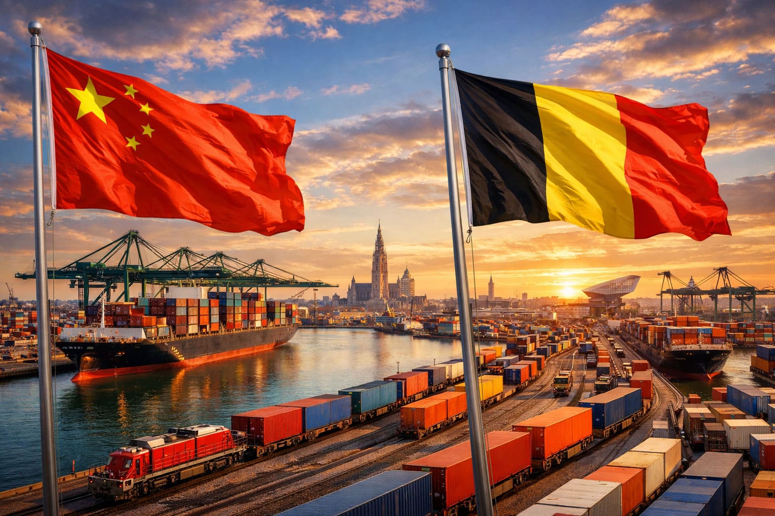 Shipping from China to Belgium